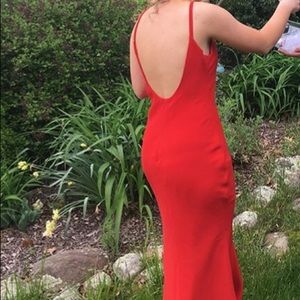 Red Calvin Klein dress